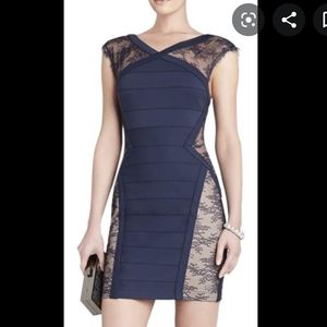 Bcbg navy bondage dress size 0